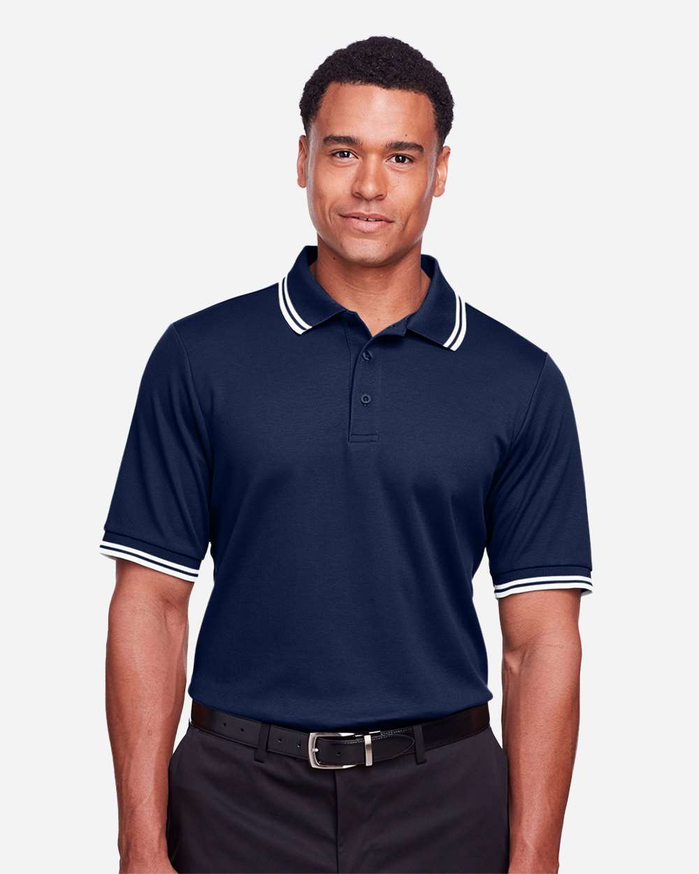 Devon & Jones-DG20C-Men's CrownLux Performance® Plaited Tipped Polo - Image 24