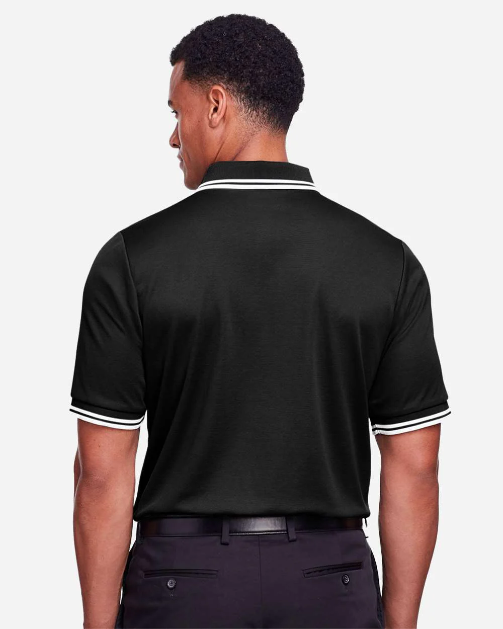Devon & Jones-DG20C-Men's CrownLux Performance® Plaited Tipped Polo - Image 5