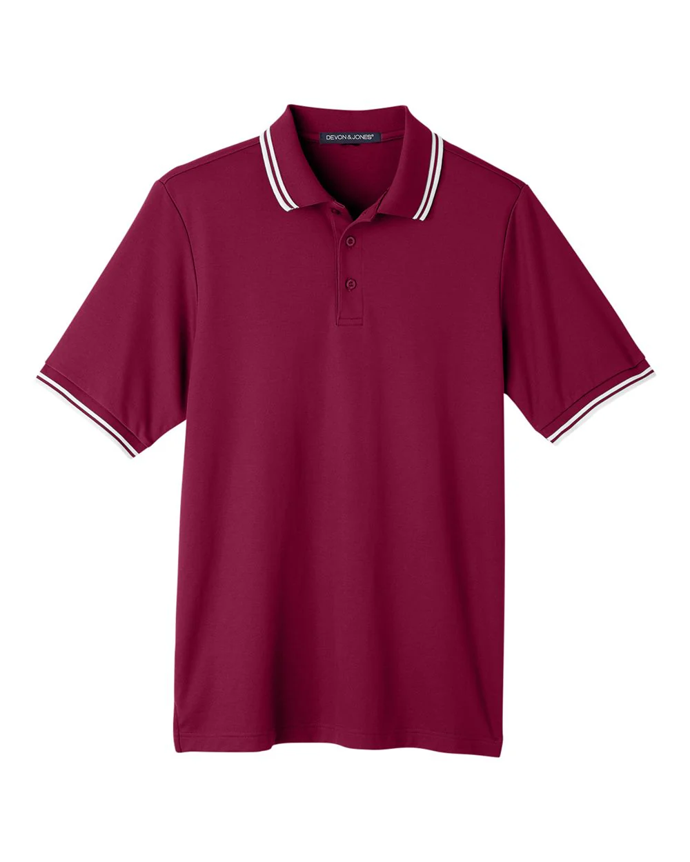 Devon & Jones-DG20C-Men's CrownLux Performance® Plaited Tipped Polo - Image 7