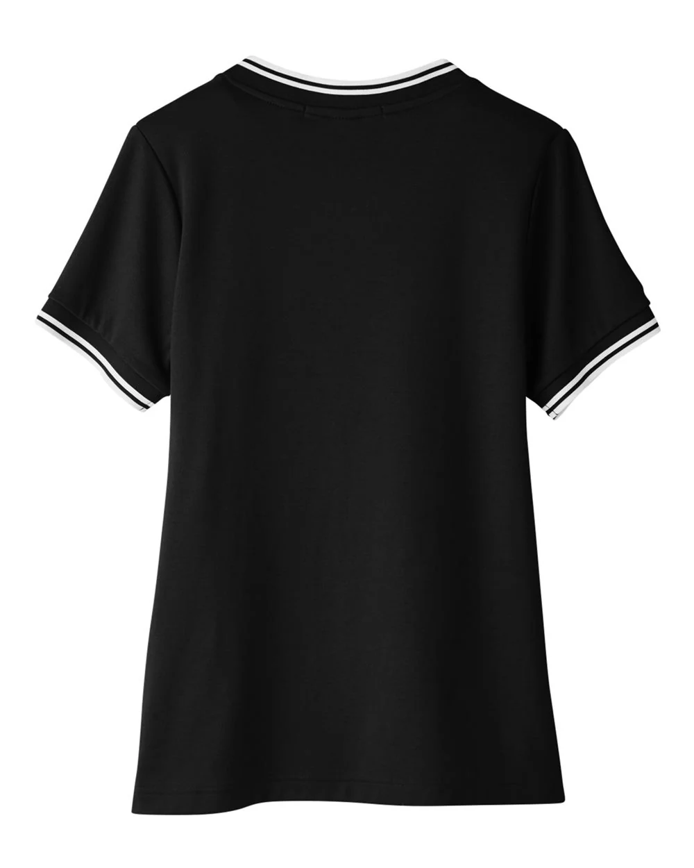 Devon & Jones-DG20CW-Women's CrownLux Performance® Plaited Tipped V-Neck Shirt - Image 2