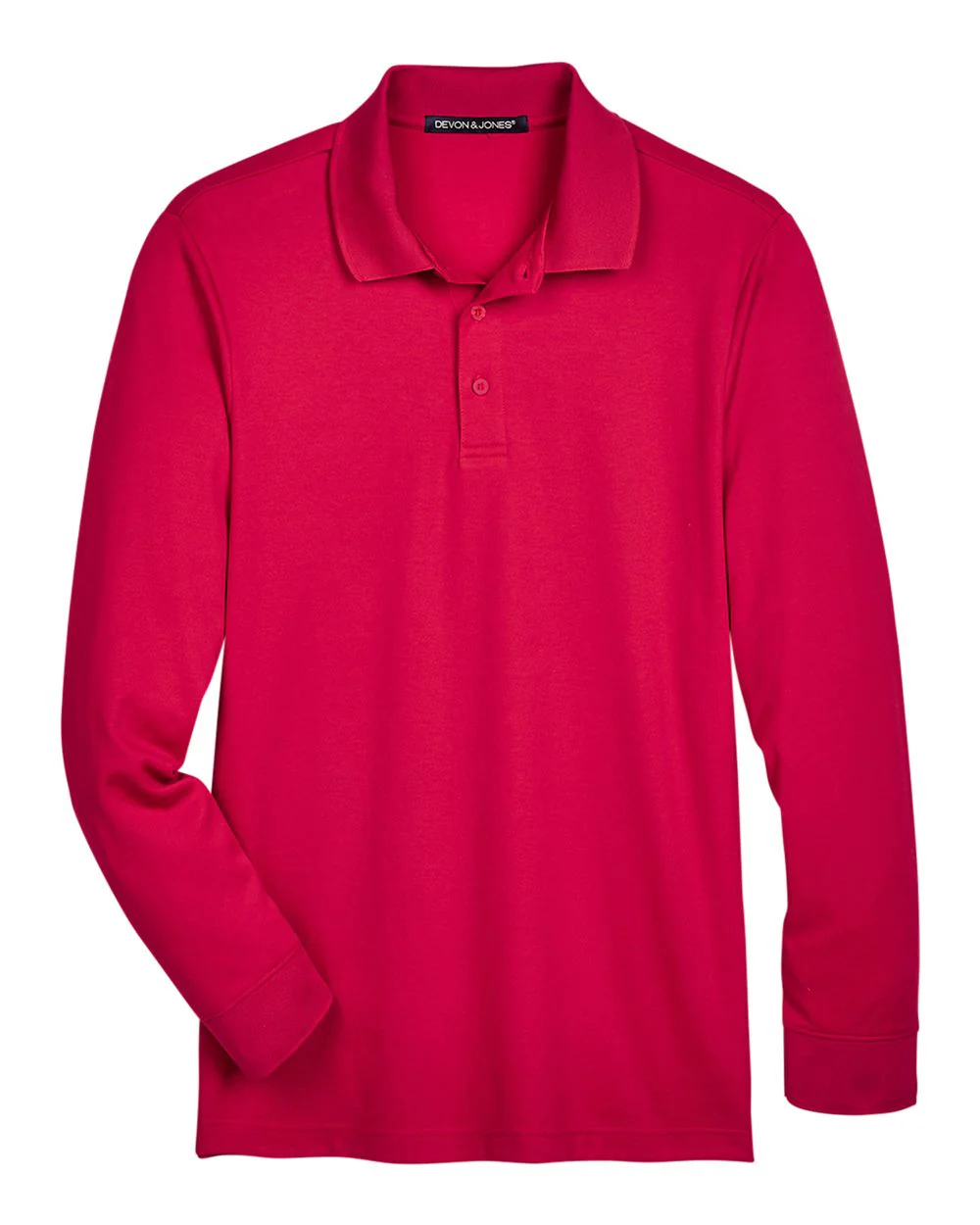 Devon & Jones-DG20L-Men's CrownLux Performance® Plaited Long Sleeve Polo - Image 12