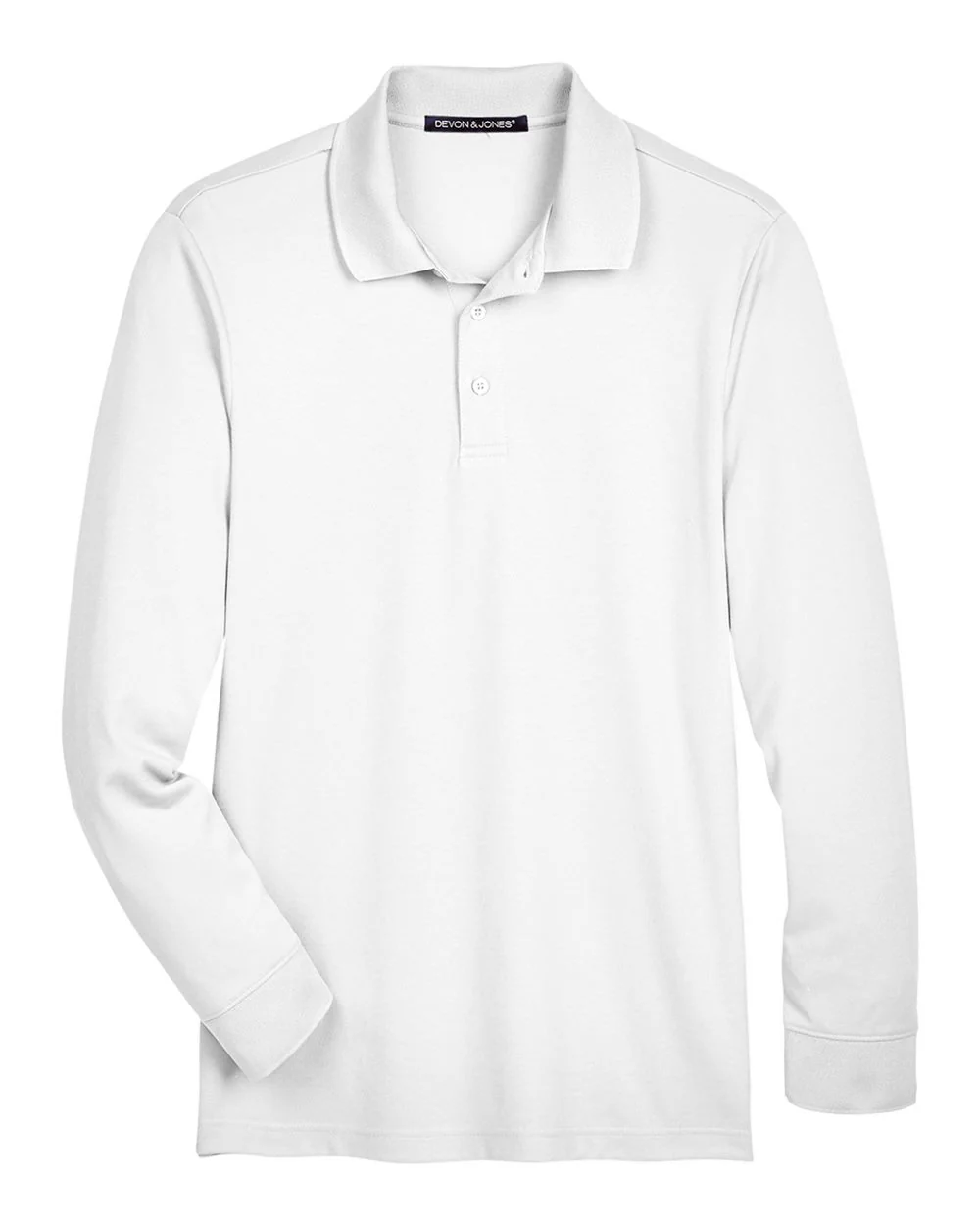 Devon & Jones-DG20L-Men's CrownLux Performance® Plaited Long Sleeve Polo - Image 17