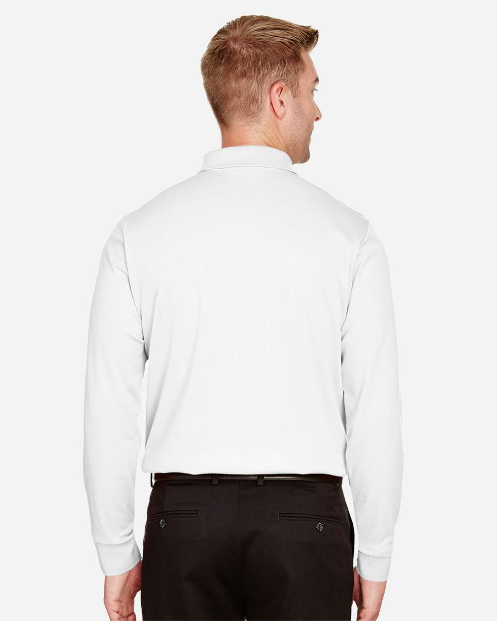Devon & Jones-DG20L-Men's CrownLux Performance® Plaited Long Sleeve Polo - Image 21