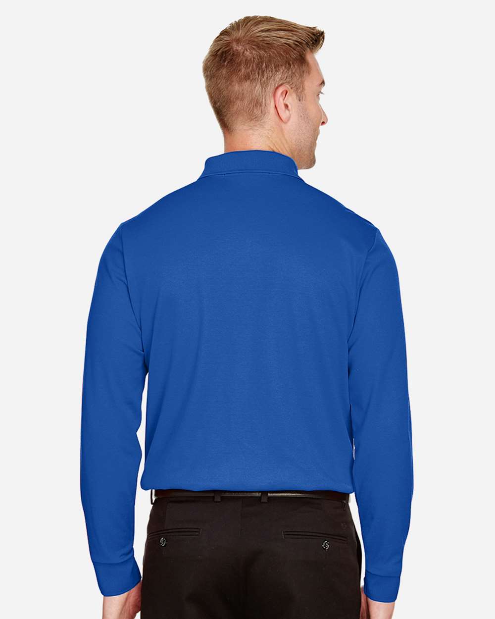 Devon & Jones-DG20LT-Men's CrownLux Performance® Tall Plaited Long Sleeve Polo - Image 24