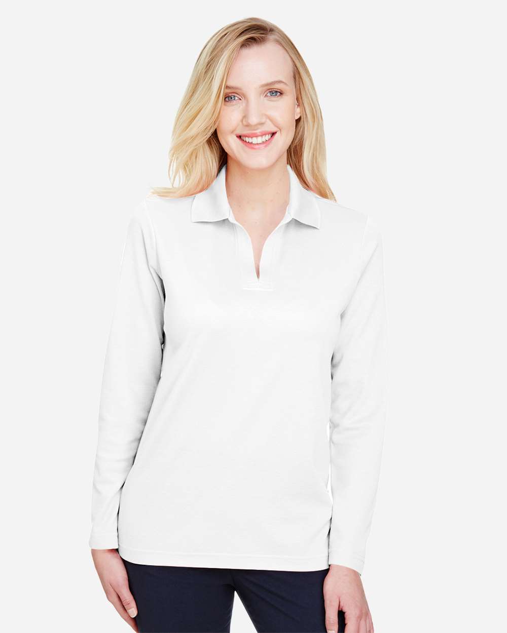 Devon & Jones-DG20LW-Women's CrownLux Performance® Plaited Long Sleeve Polo - Image 19