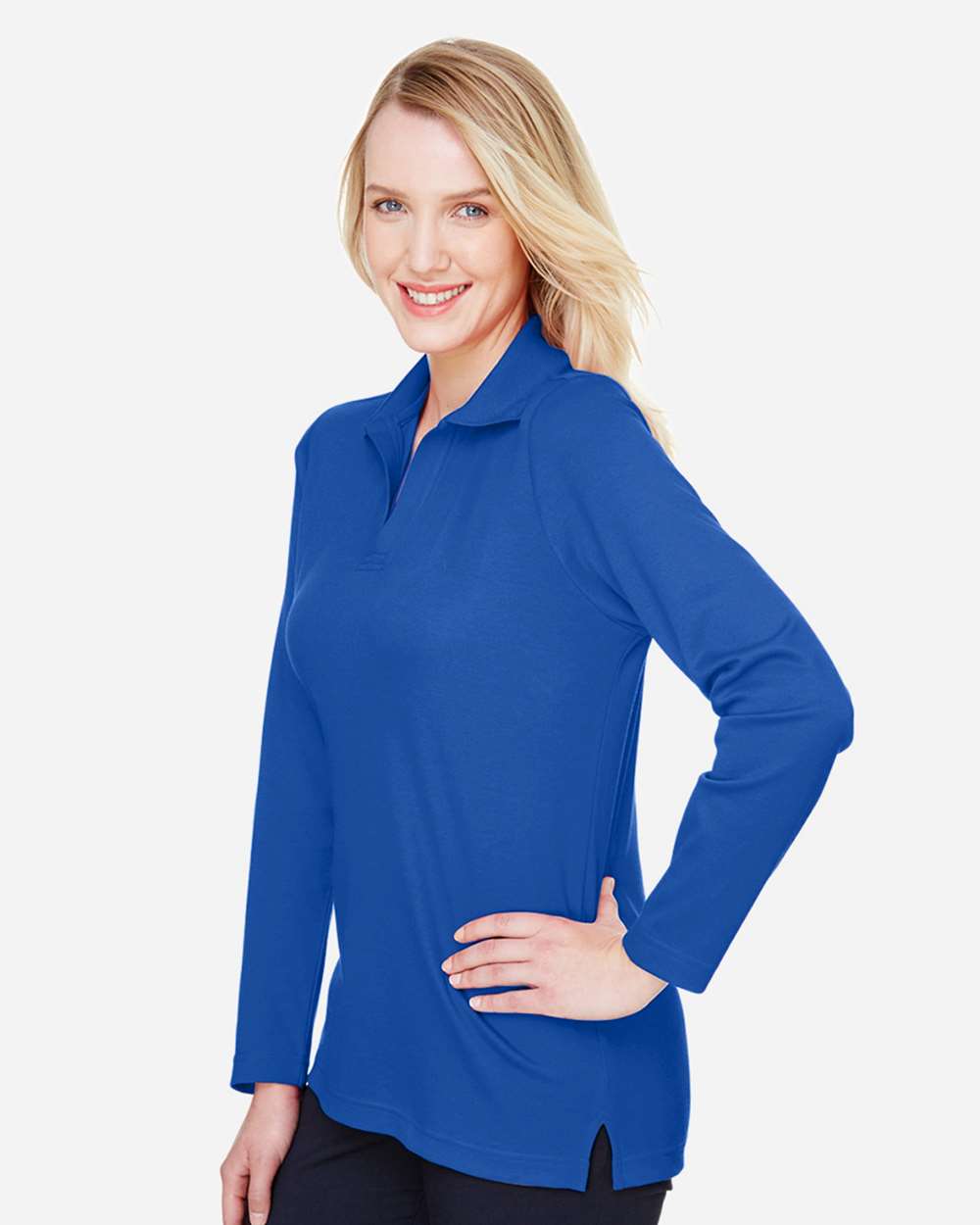 Devon & Jones-DG20LW-Women's CrownLux Performance® Plaited Long Sleeve Polo - Image 31