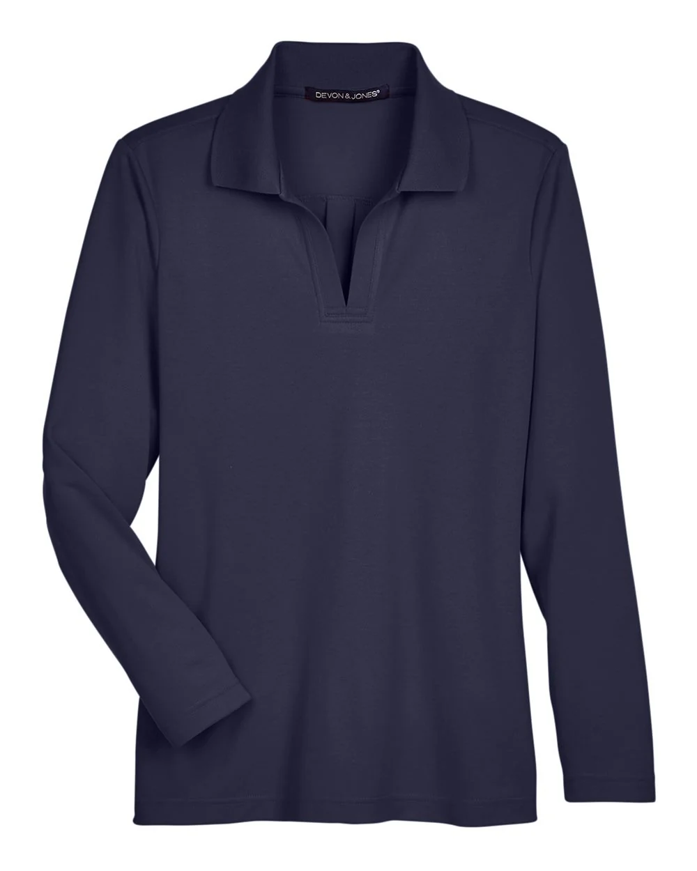 Devon & Jones-DG20LW-Women's CrownLux Performance® Plaited Long Sleeve Polo - Image 7