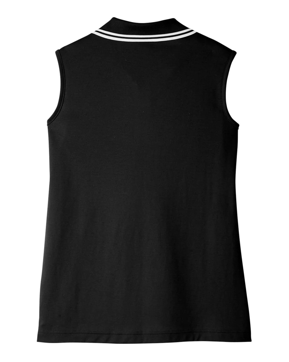 Devon & Jones-DG20SW-Women's CrownLux Performance® Plaited Tipped Sleeveless Polo - Image 2