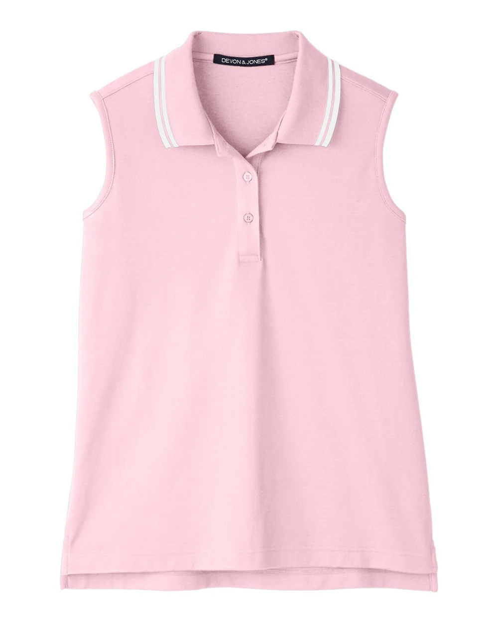 Devon & Jones-DG20SW-Women's CrownLux Performance® Plaited Tipped Sleeveless Polo - Image 27