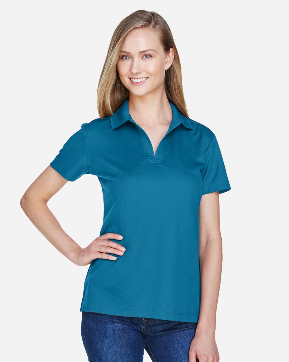 Devon & Jones-DG20W-Women's CrownLux Performance® Plaited Polo - Image 19