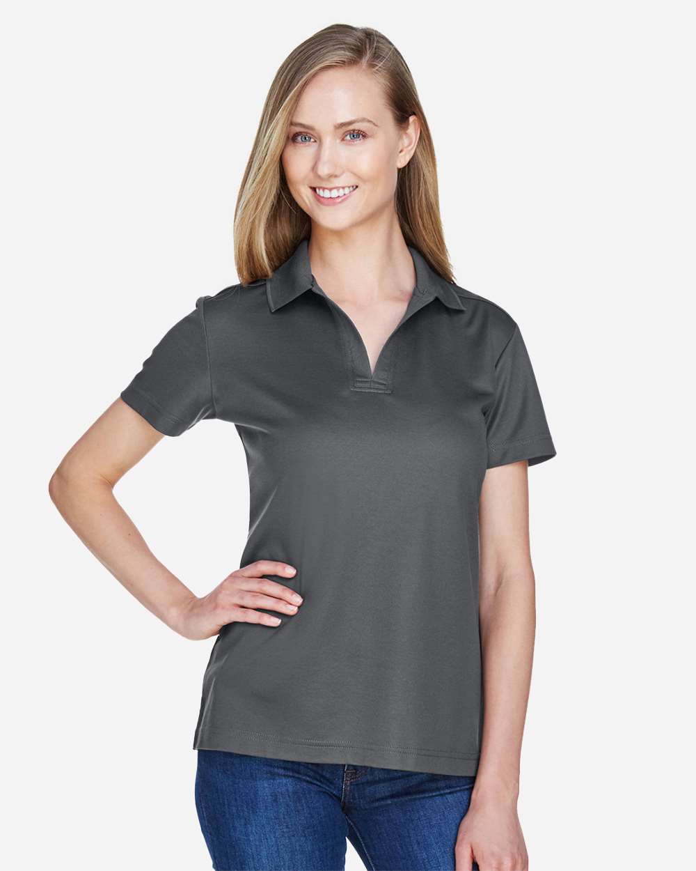 Devon & Jones-DG20W-Women's CrownLux Performance® Plaited Polo - Image 39