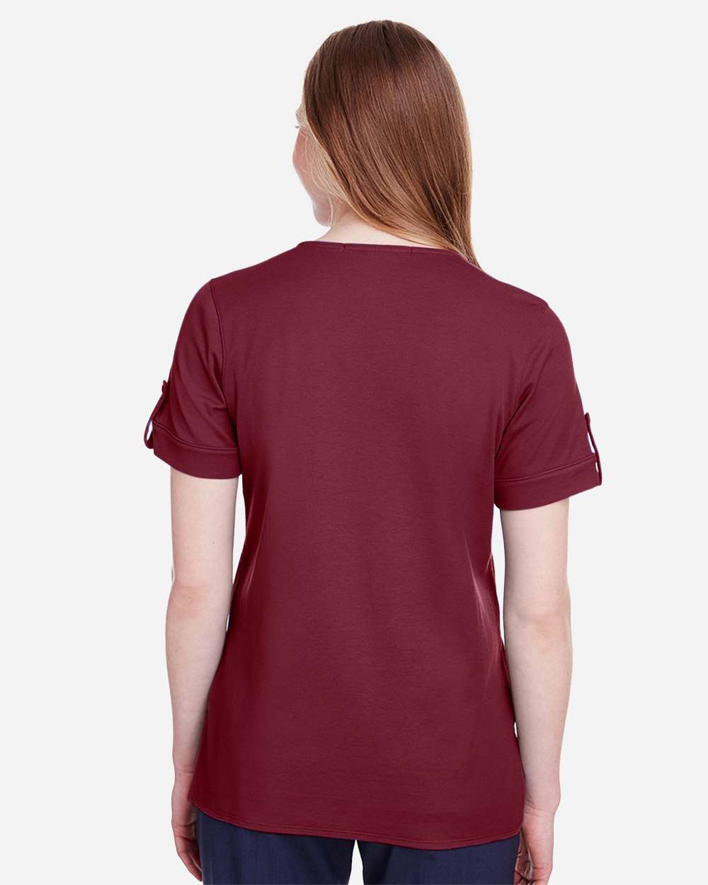 Devon & Jones-DG20WB-Women's CrownLux Performance® Plaited Rolled Sleeve Shirt - Image 11