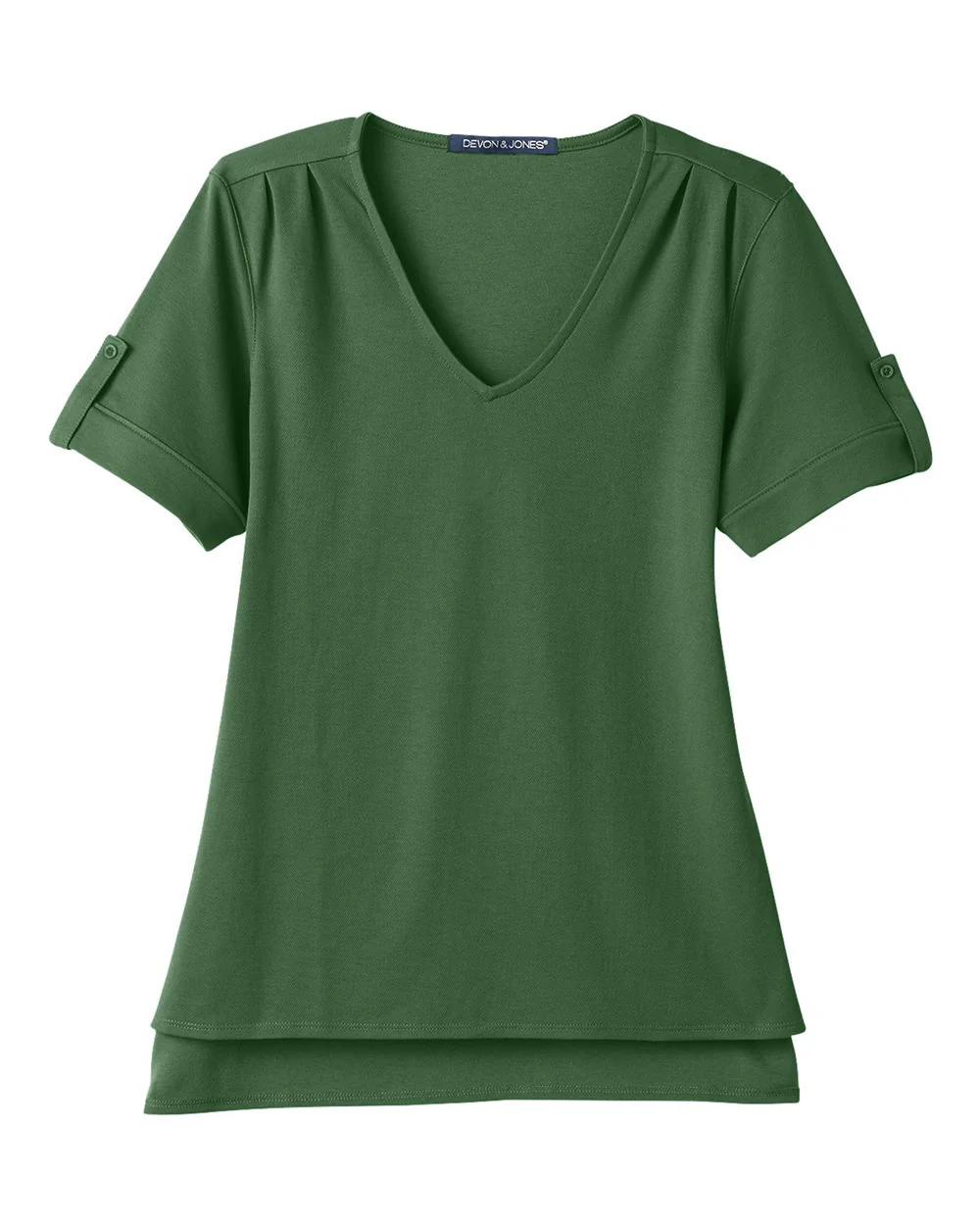 Devon & Jones-DG20WB-Women's CrownLux Performance® Plaited Rolled Sleeve Shirt - Image 17