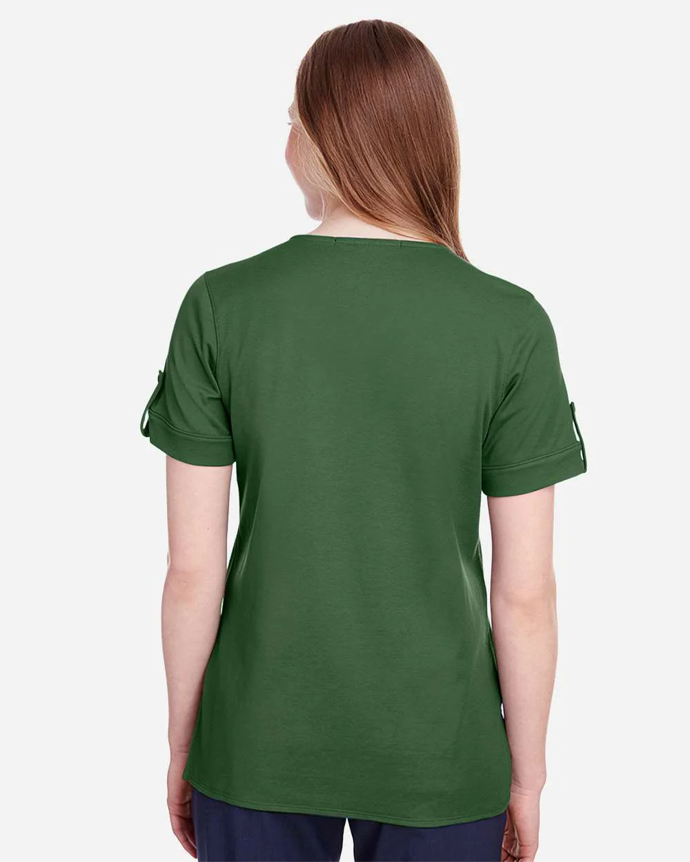 Devon & Jones-DG20WB-Women's CrownLux Performance® Plaited Rolled Sleeve Shirt - Image 21