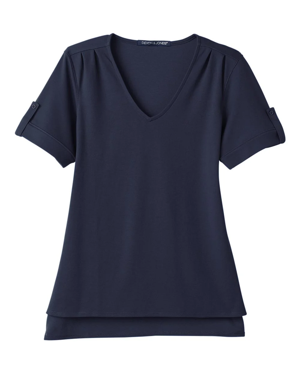Devon & Jones-DG20WB-Women's CrownLux Performance® Plaited Rolled Sleeve Shirt - Image 27
