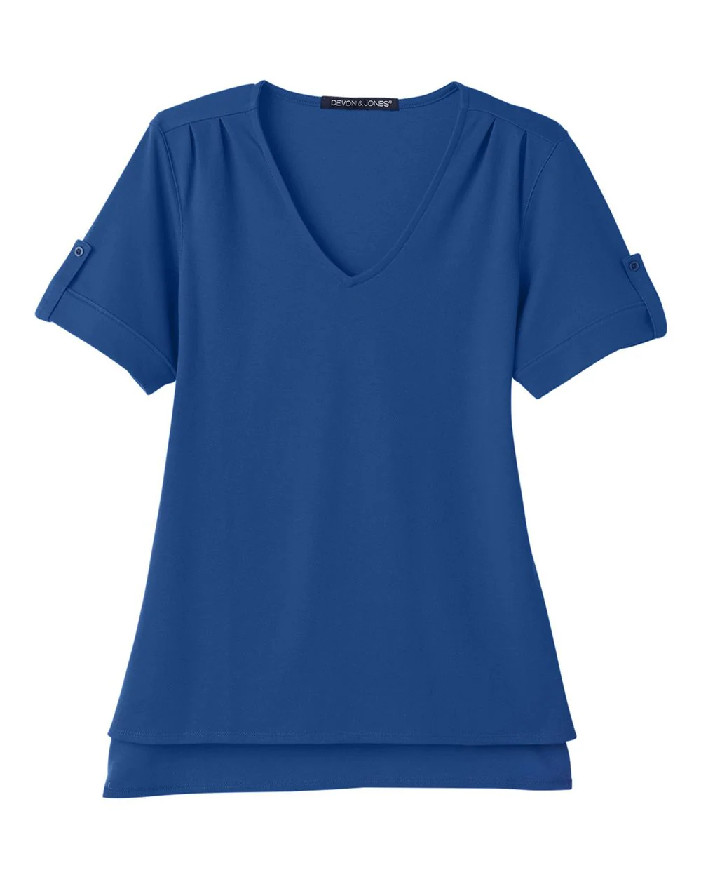 Devon & Jones-DG20WB-Women's CrownLux Performance® Plaited Rolled Sleeve Shirt - Image 37