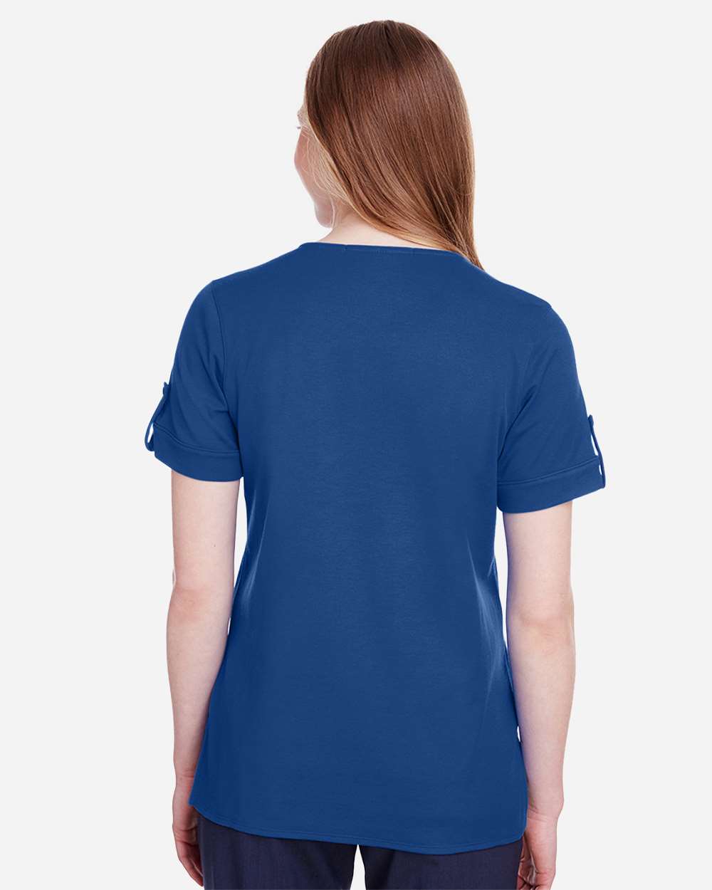 Devon & Jones-DG20WB-Women's CrownLux Performance® Plaited Rolled Sleeve Shirt - Image 41