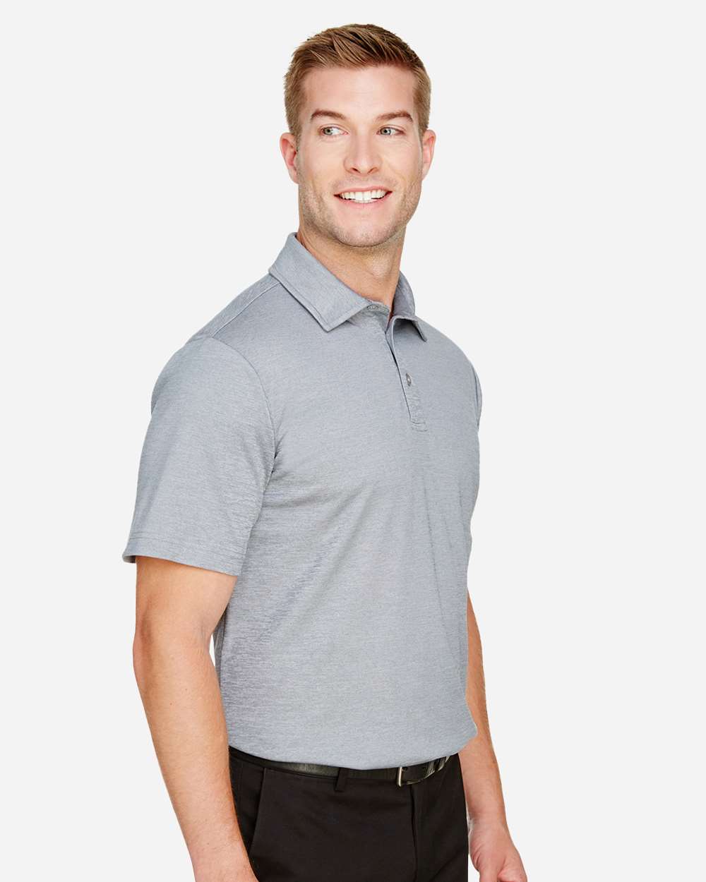 Devon & Jones-DG22-Men's CrownLux Performance® Address Mélange Polo - Image 10