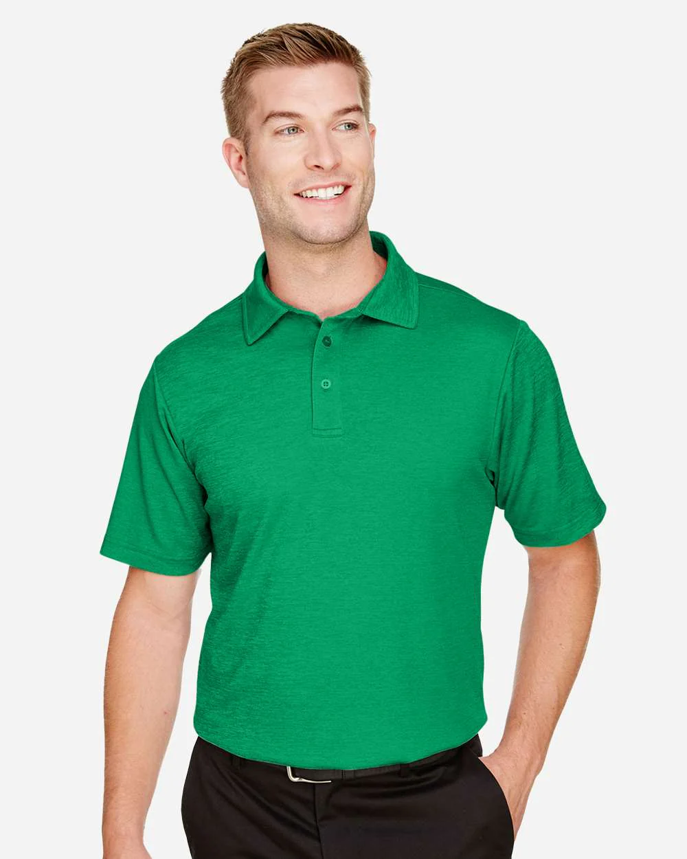 Devon & Jones-DG22-Men's CrownLux Performance® Address Mélange Polo - Image 14