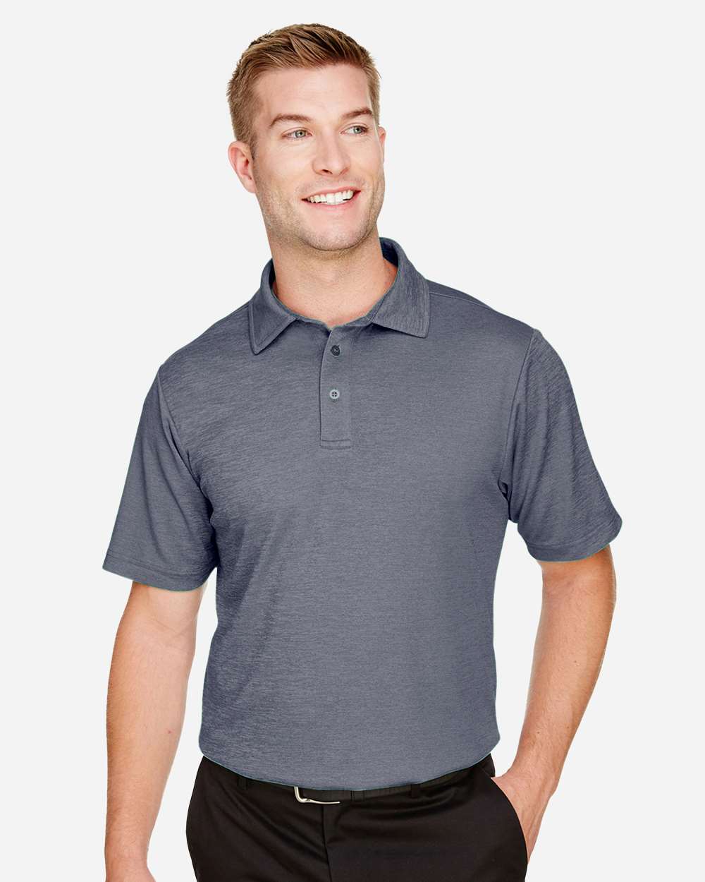 Devon & Jones-DG22-Men's CrownLux Performance® Address Mélange Polo - Image 19