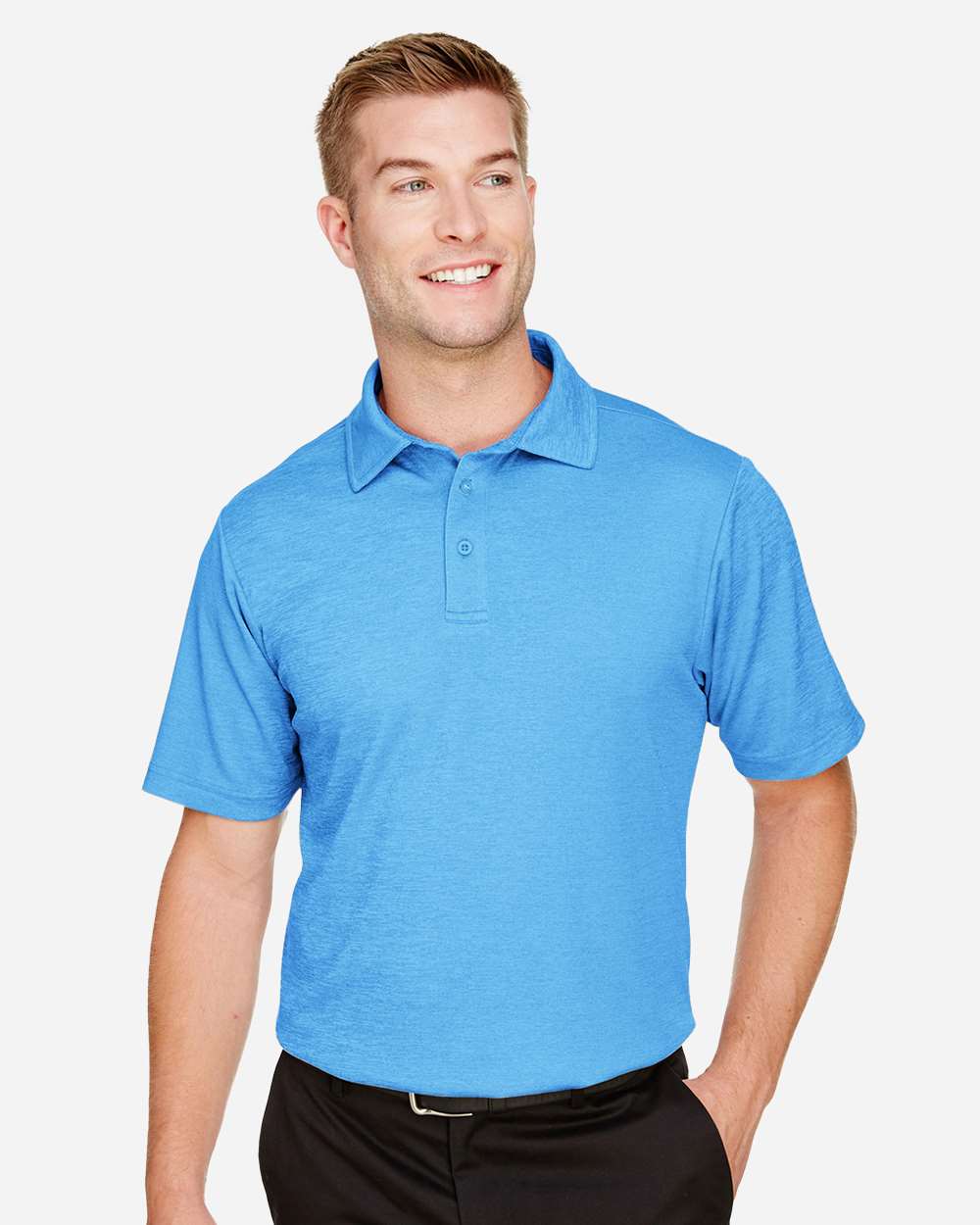 Devon & Jones-DG22-Men's CrownLux Performance® Address Mélange Polo - Image 24