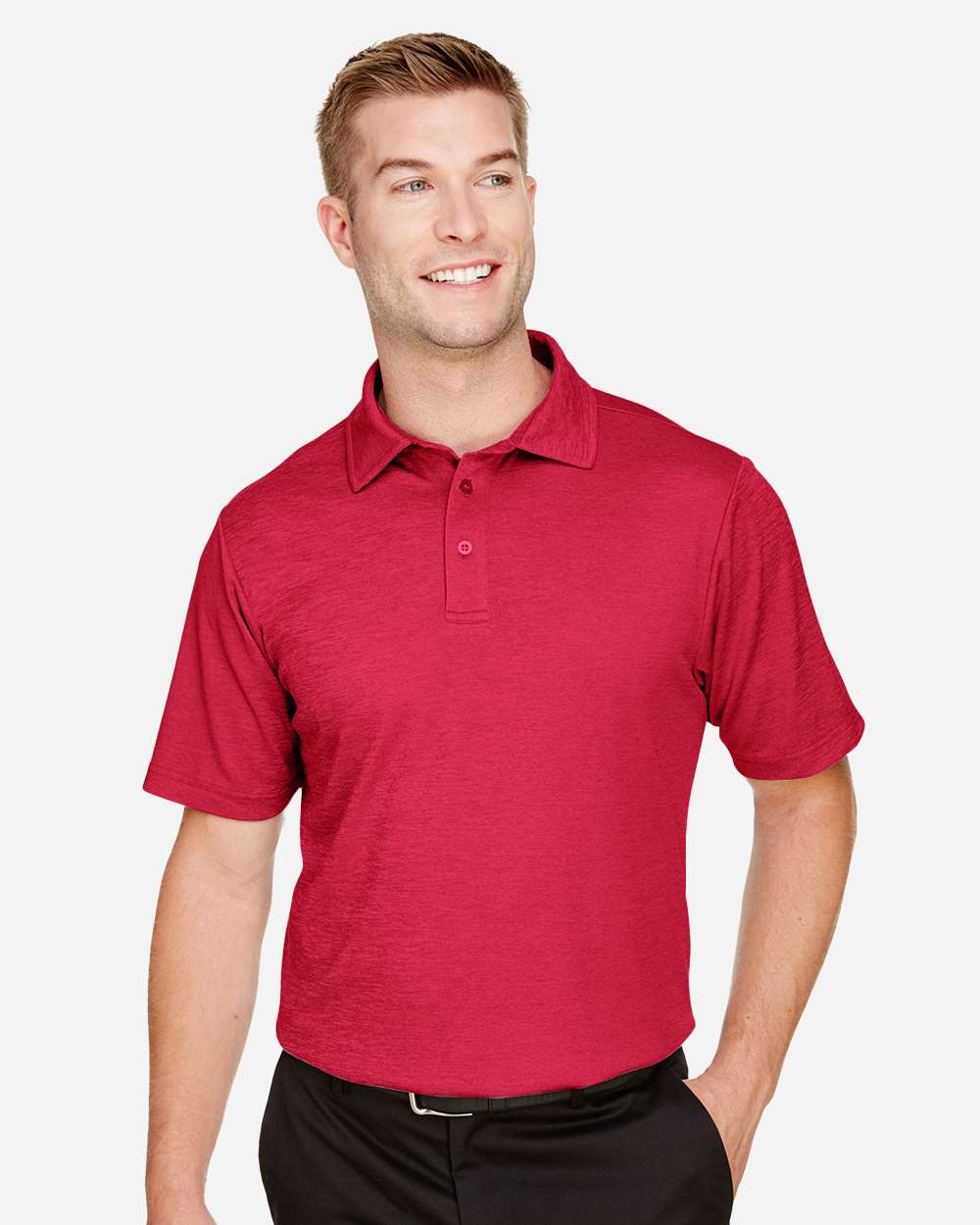 Devon & Jones-DG22-Men's CrownLux Performance® Address Mélange Polo - Image 29
