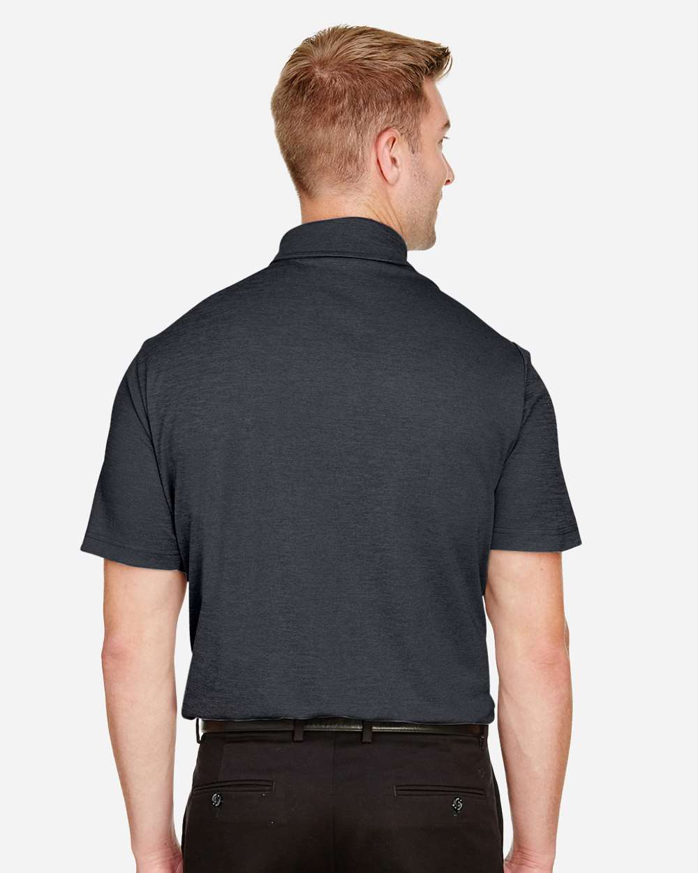 Devon & Jones-DG22-Men's CrownLux Performance® Address Mélange Polo - Image 5