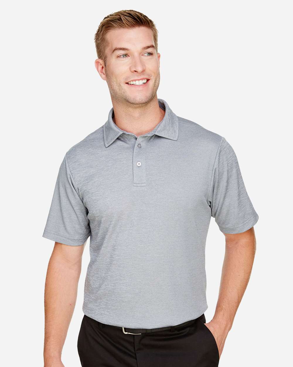 Devon & Jones-DG22-Men's CrownLux Performance® Address Mélange Polo - Image 9