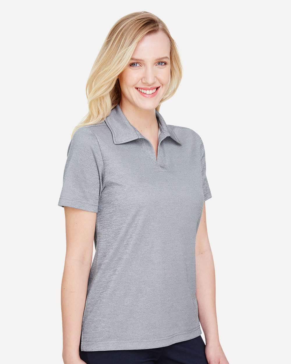 Devon & Jones-DG22W-Women's CrownLux Performance® Address Melange Polo - Image 10