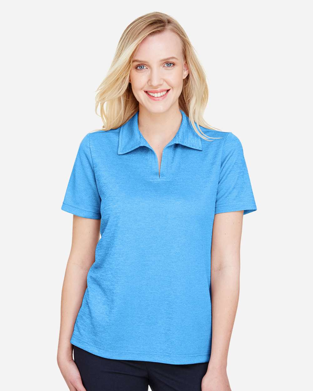 Devon & Jones-DG22W-Women's CrownLux Performance® Address Melange Polo - Image 24