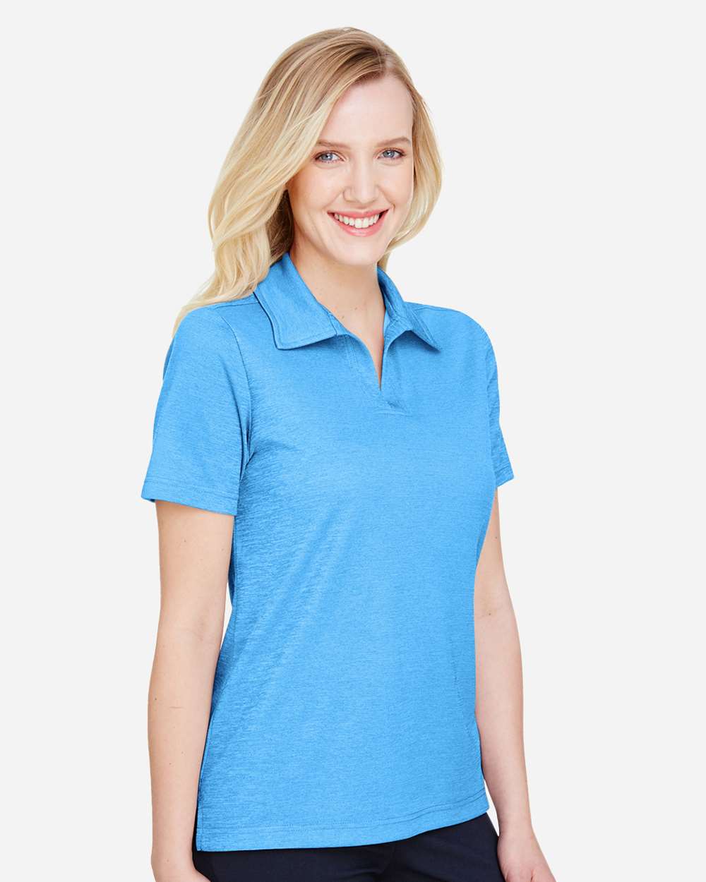 Devon & Jones-DG22W-Women's CrownLux Performance® Address Melange Polo - Image 25
