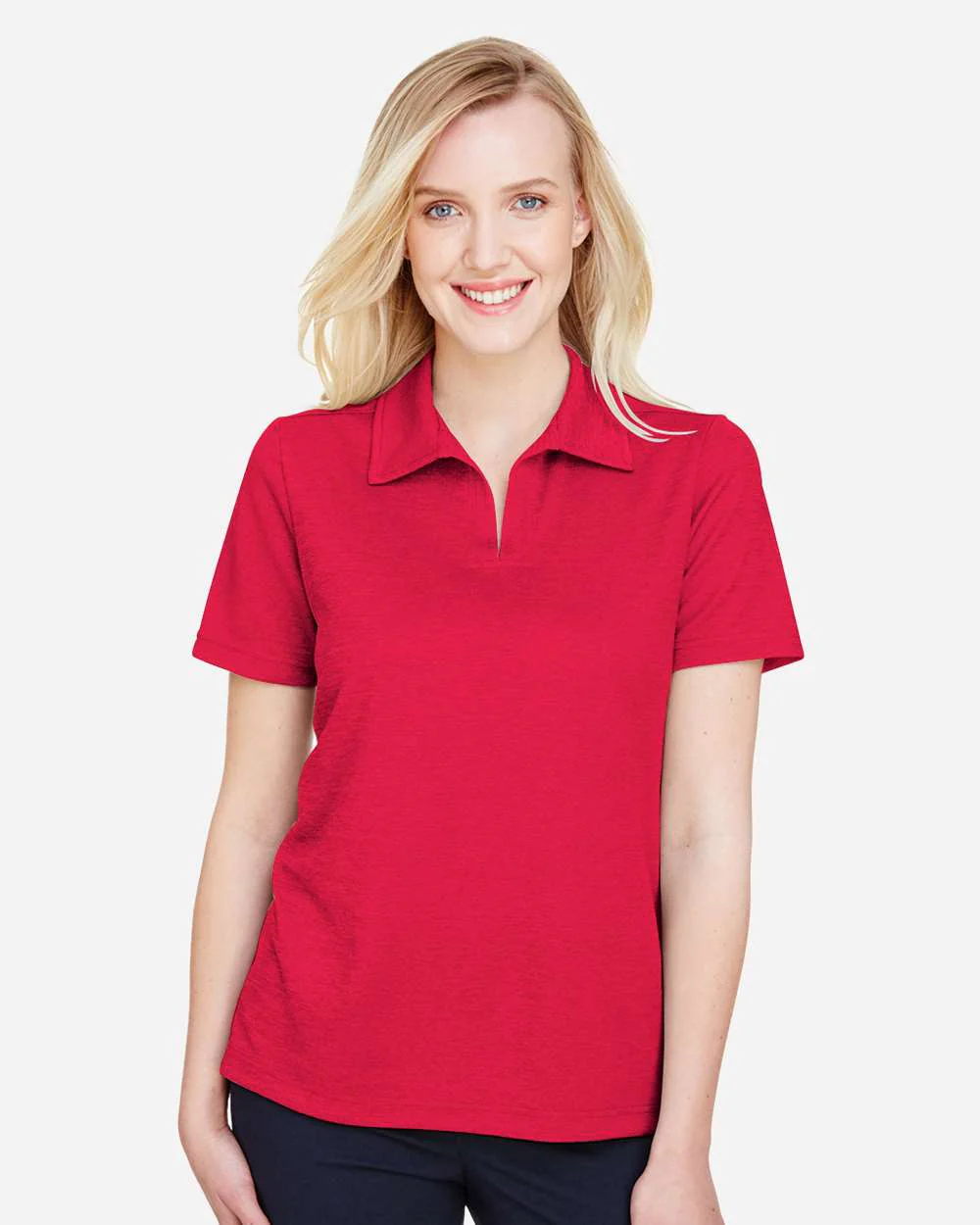 Devon & Jones-DG22W-Women's CrownLux Performance® Address Melange Polo - Image 29