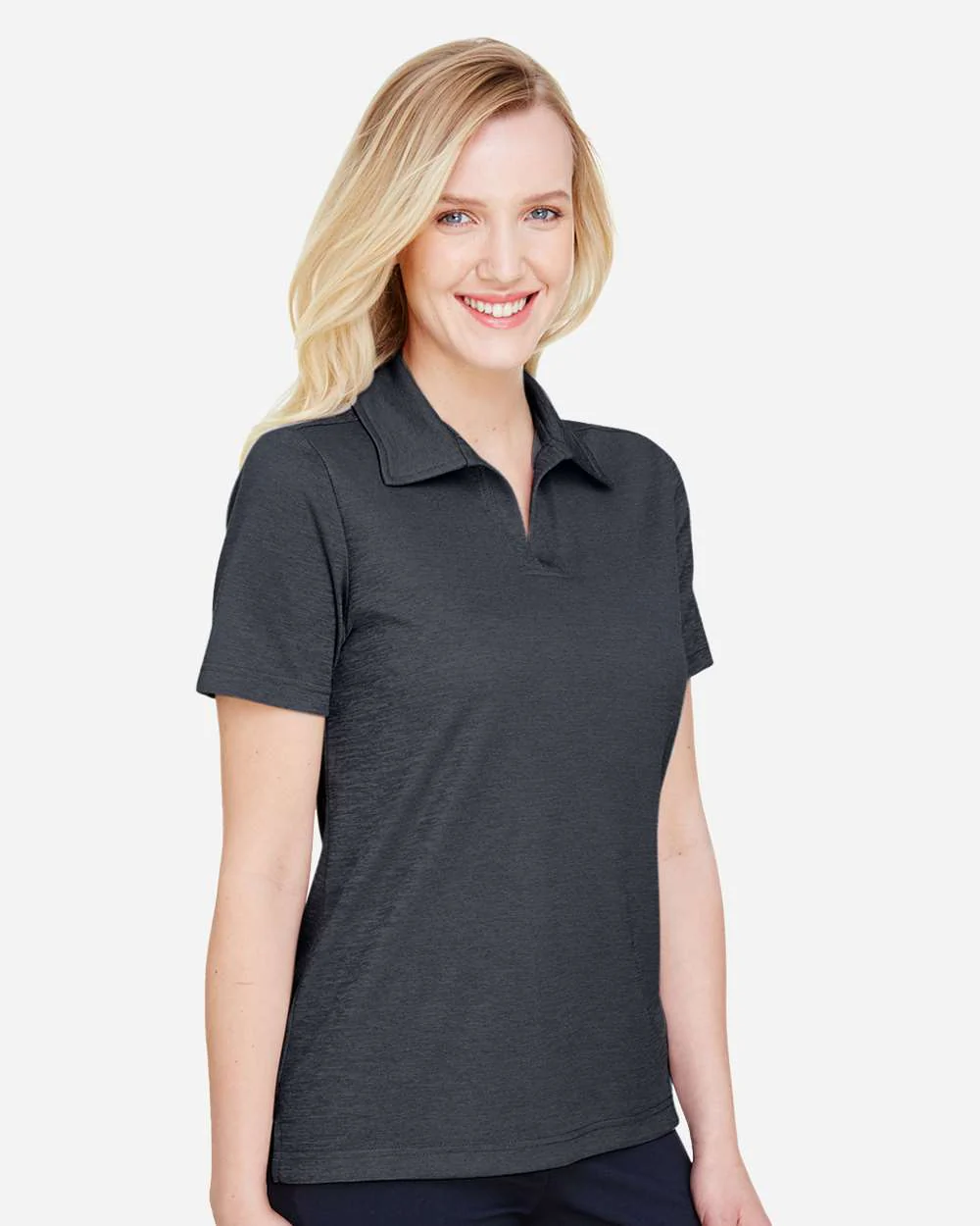 Devon & Jones-DG22W-Women's CrownLux Performance® Address Melange Polo - Image 4