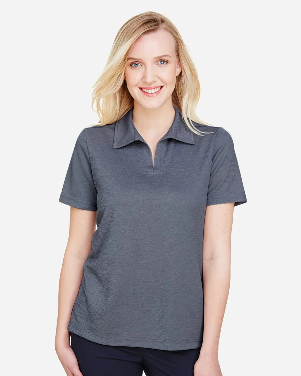 Devon & Jones-DG22W-Women's CrownLux Performance® Address Melange Polo - Image 6