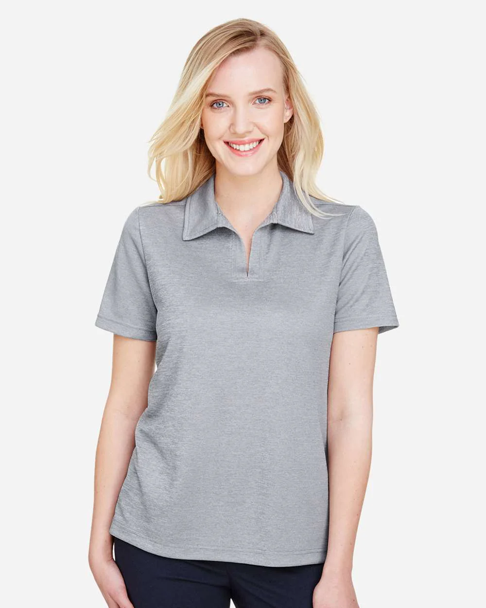 Devon & Jones-DG22W-Women's CrownLux Performance® Address Melange Polo - Image 9