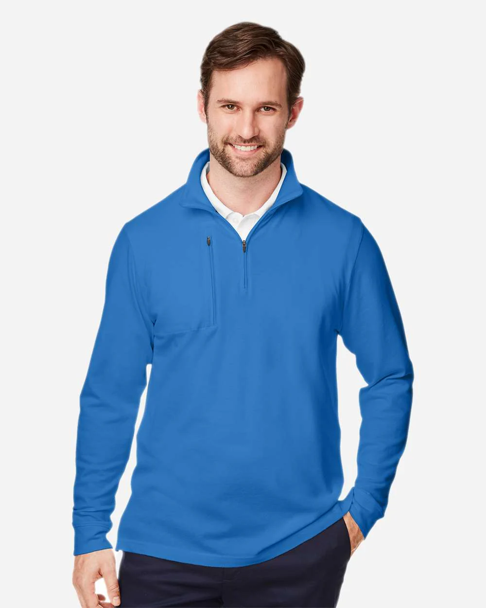 Devon & Jones-DG400-Men's New Classics® Performance Quarter-Zip Pullover - Image 11