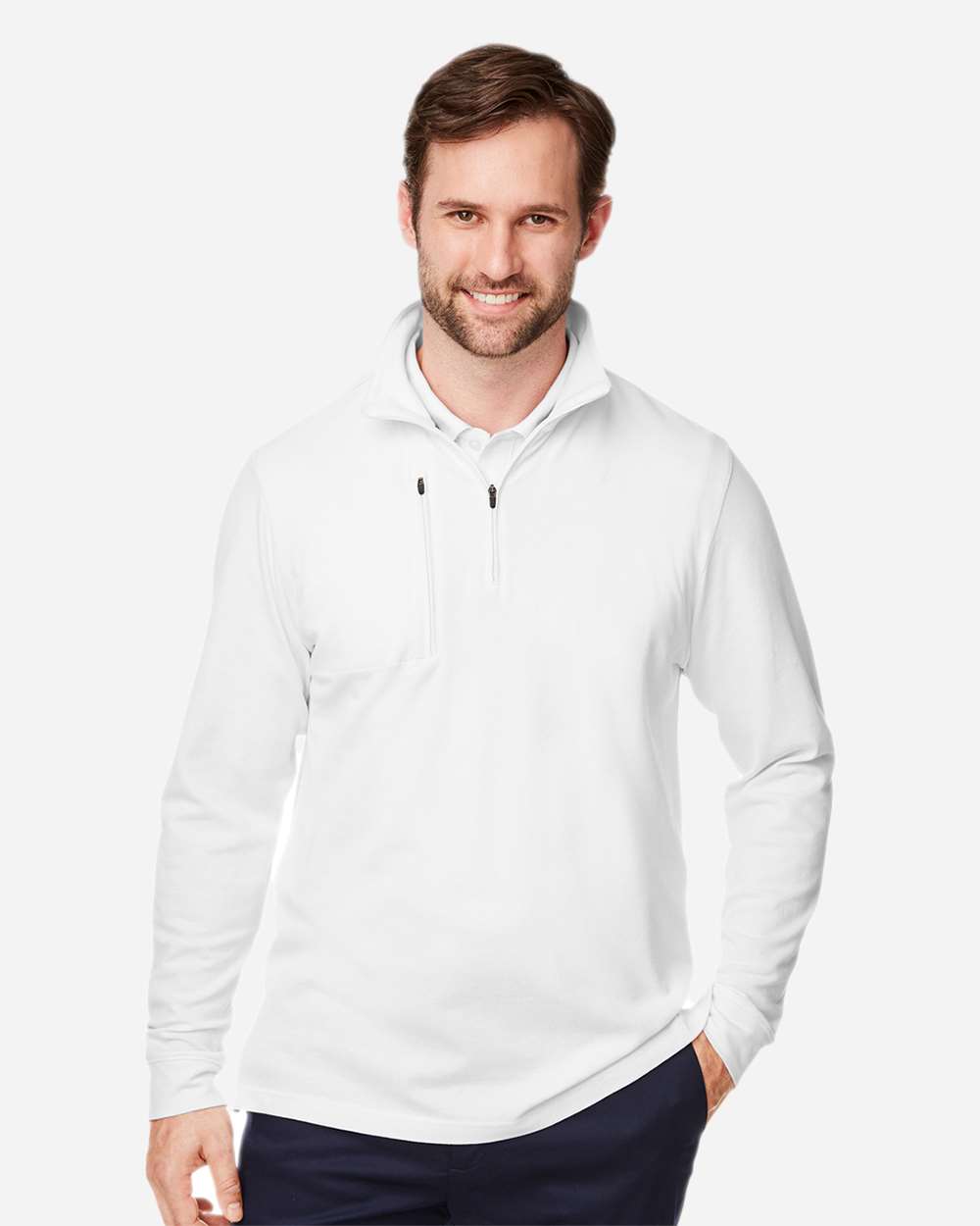 Devon & Jones-DG400-Men's New Classics® Performance Quarter-Zip Pullover - Image 29