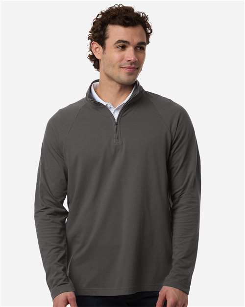 Devon & Jones-DG402-Men's Seaton Pebble Textured Quarter-Zip Pullover - Image 9