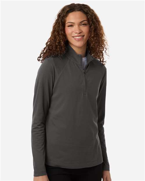 Devon & Jones-DG402W-Women's Seaton Pebble Textured Quarter-Zip Pullover - Image 13
