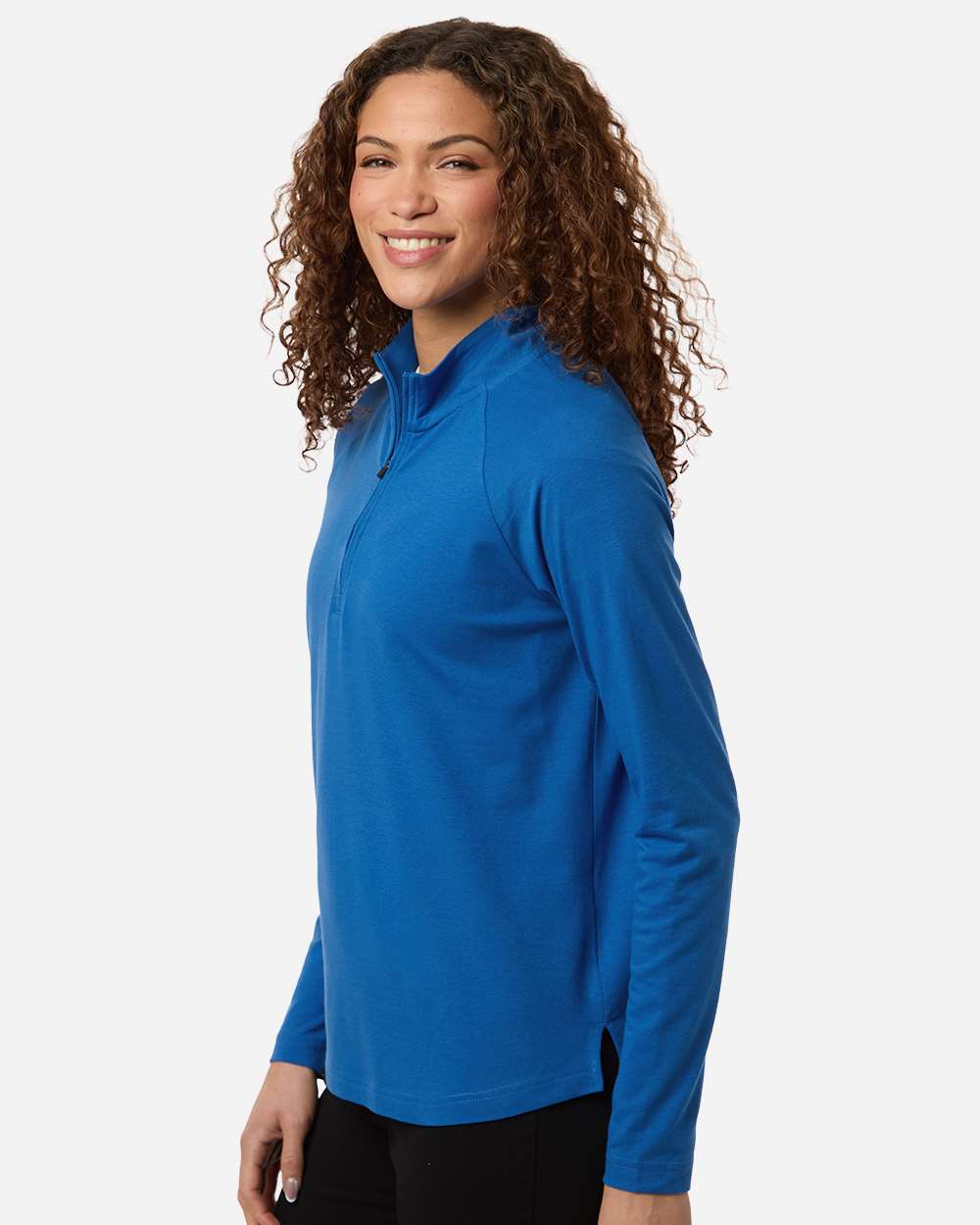 Devon & Jones-DG402W-Women's Seaton Pebble Textured Quarter-Zip Pullover - Image 26