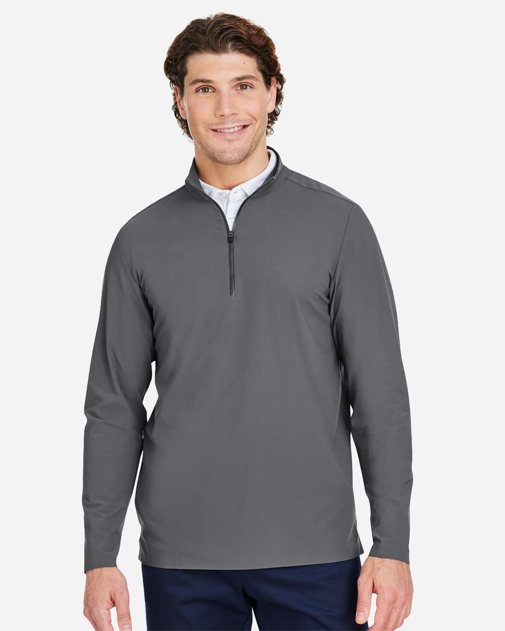 Devon & Jones-DG410-Men's CrownLux Performance® Windsor Welded Quarter-Zip Pullover - Image 17