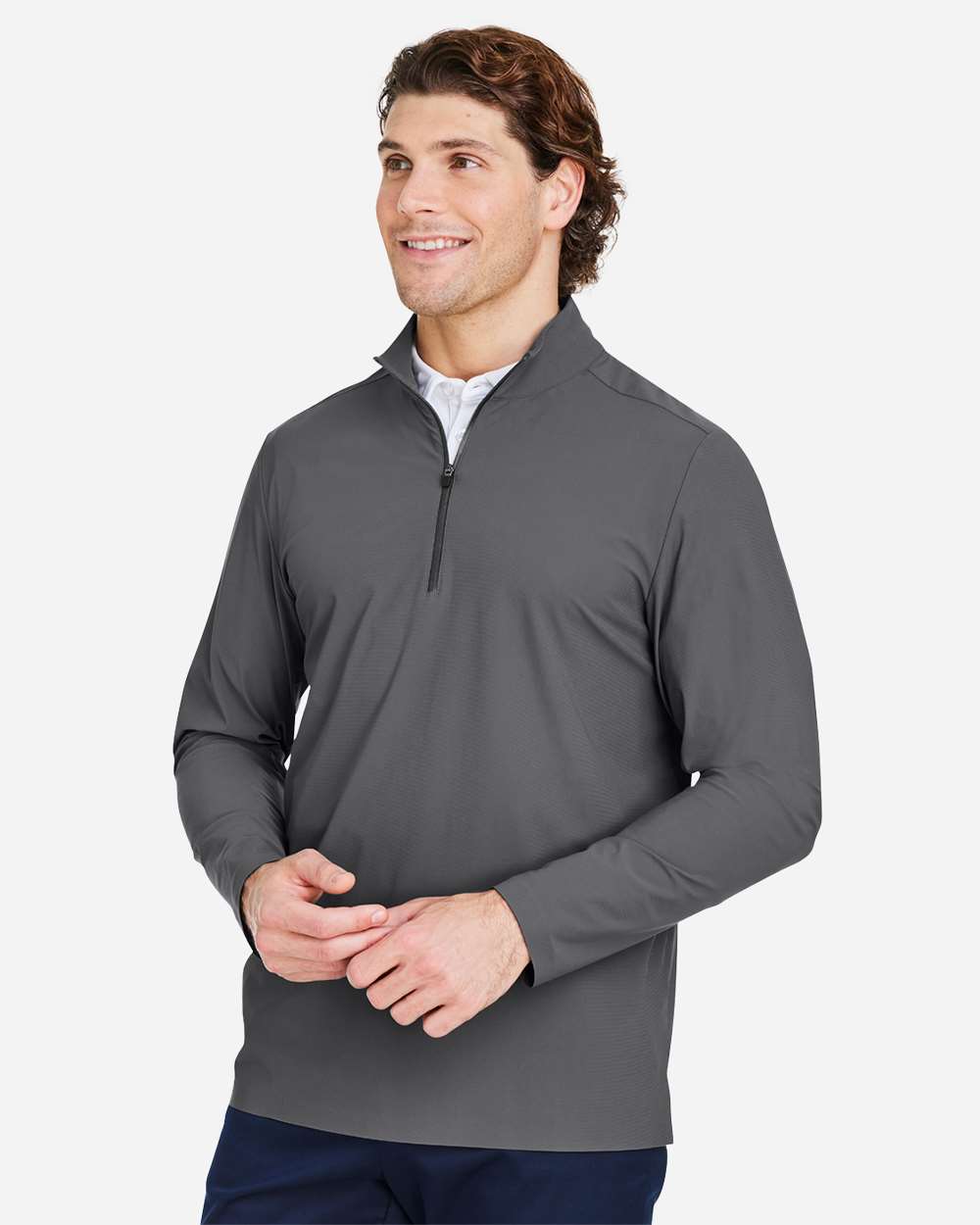 Devon & Jones-DG410-Men's CrownLux Performance® Windsor Welded Quarter-Zip Pullover - Image 18