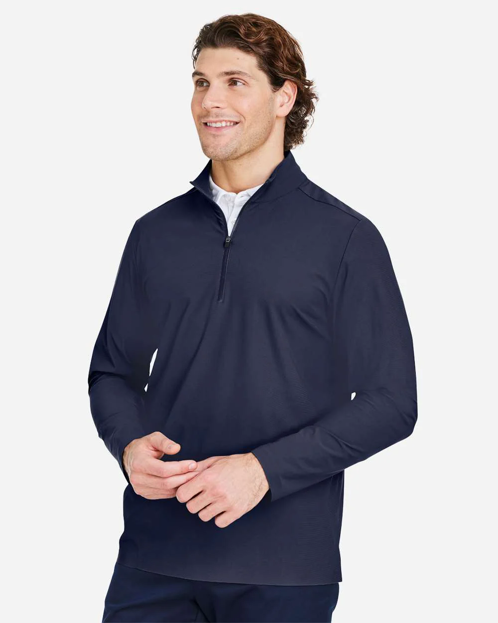Devon & Jones-DG410-Men's CrownLux Performance® Windsor Welded Quarter-Zip Pullover - Image 24