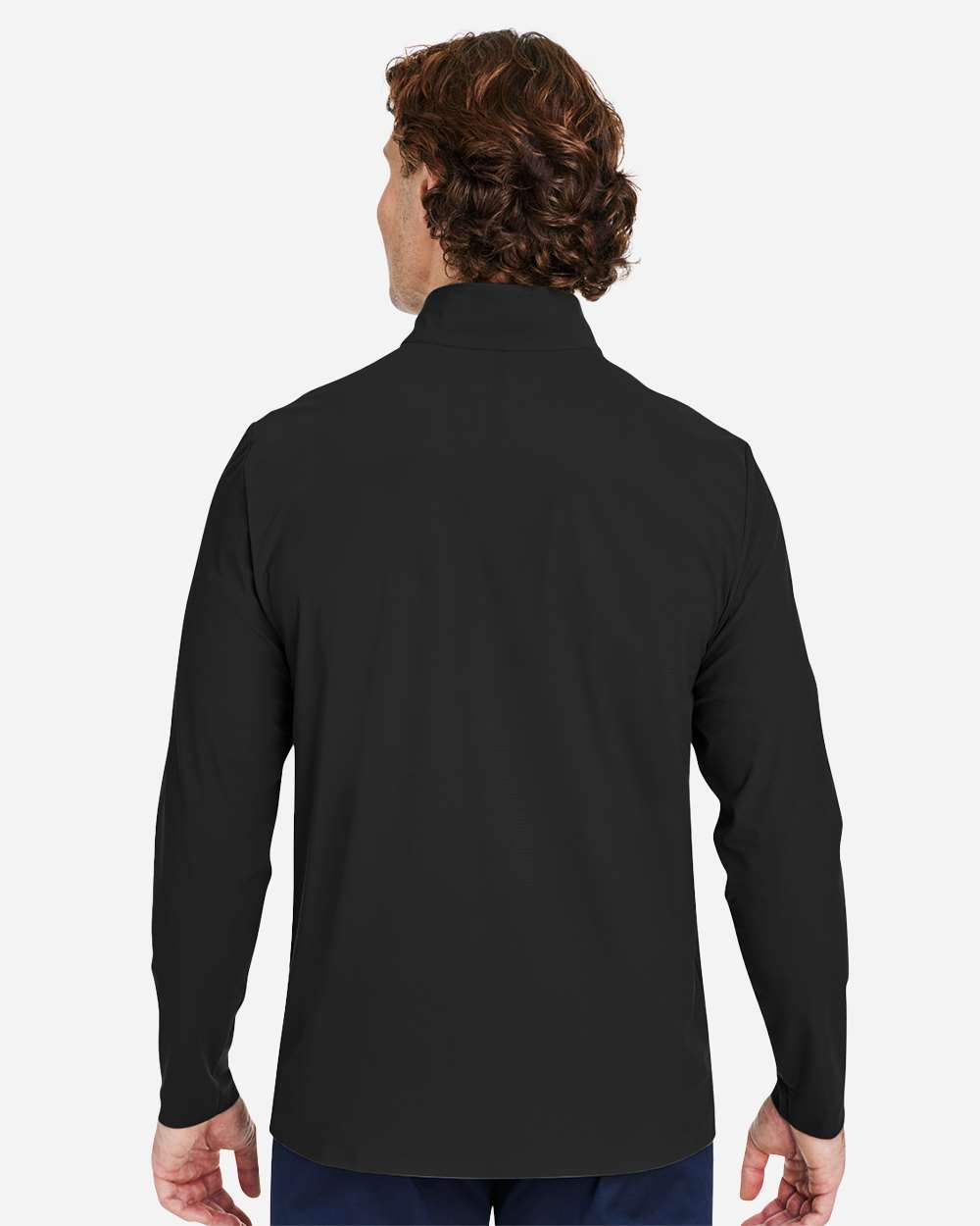 Devon & Jones-DG410-Men's CrownLux Performance® Windsor Welded Quarter-Zip Pullover - Image 6