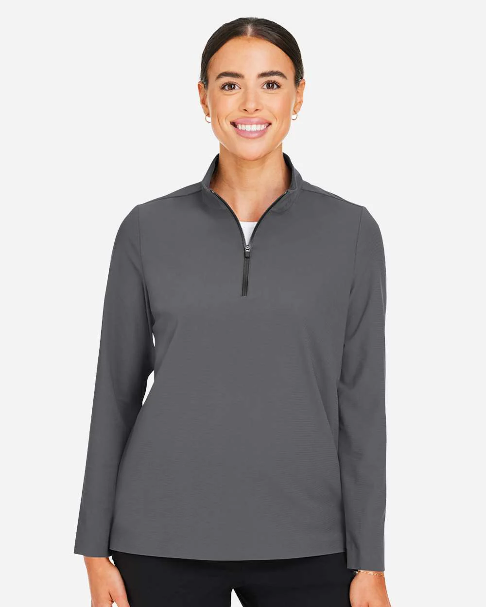 Devon & Jones-DG410W-Women's CrownLux Performance® Windsor Welded Quarter-Zip Pullover - Image 17