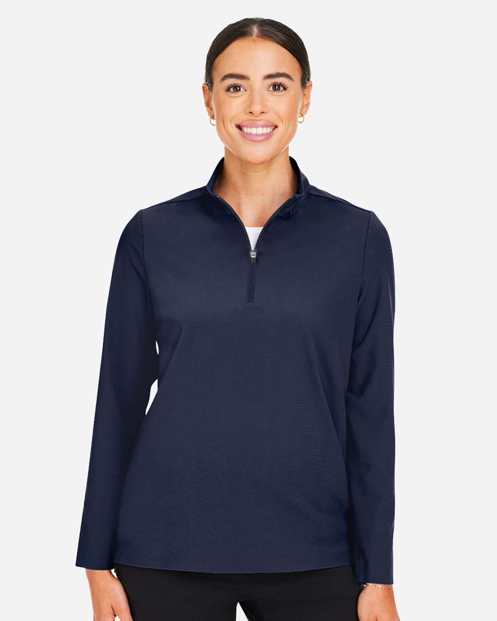 Devon & Jones-DG410W-Women's CrownLux Performance® Windsor Welded Quarter-Zip Pullover - Image 23