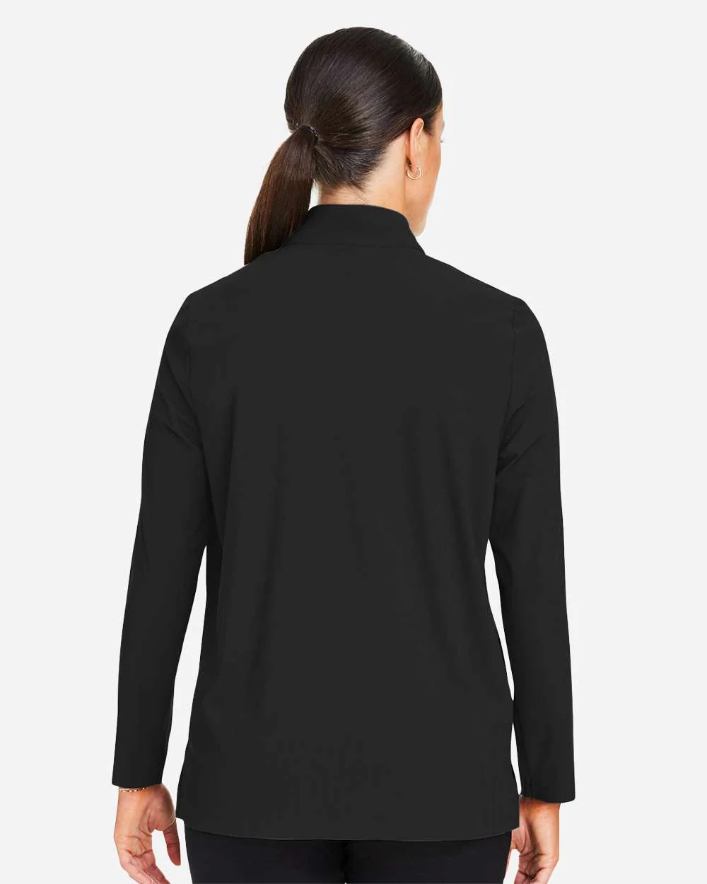 Devon & Jones-DG410W-Women's CrownLux Performance® Windsor Welded Quarter-Zip Pullover - Image 6