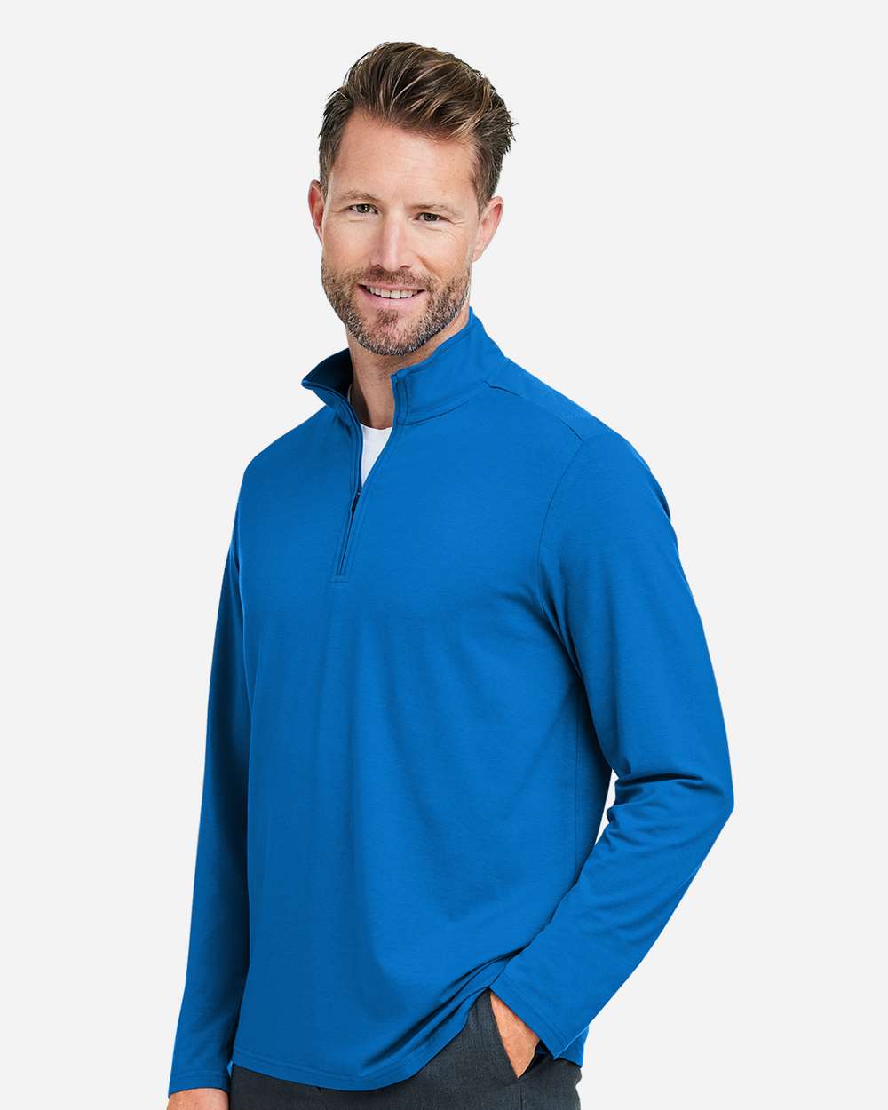 Devon & Jones-DG425-Men's Raleigh Stretch Quarter-Zip Pullover - Image 12