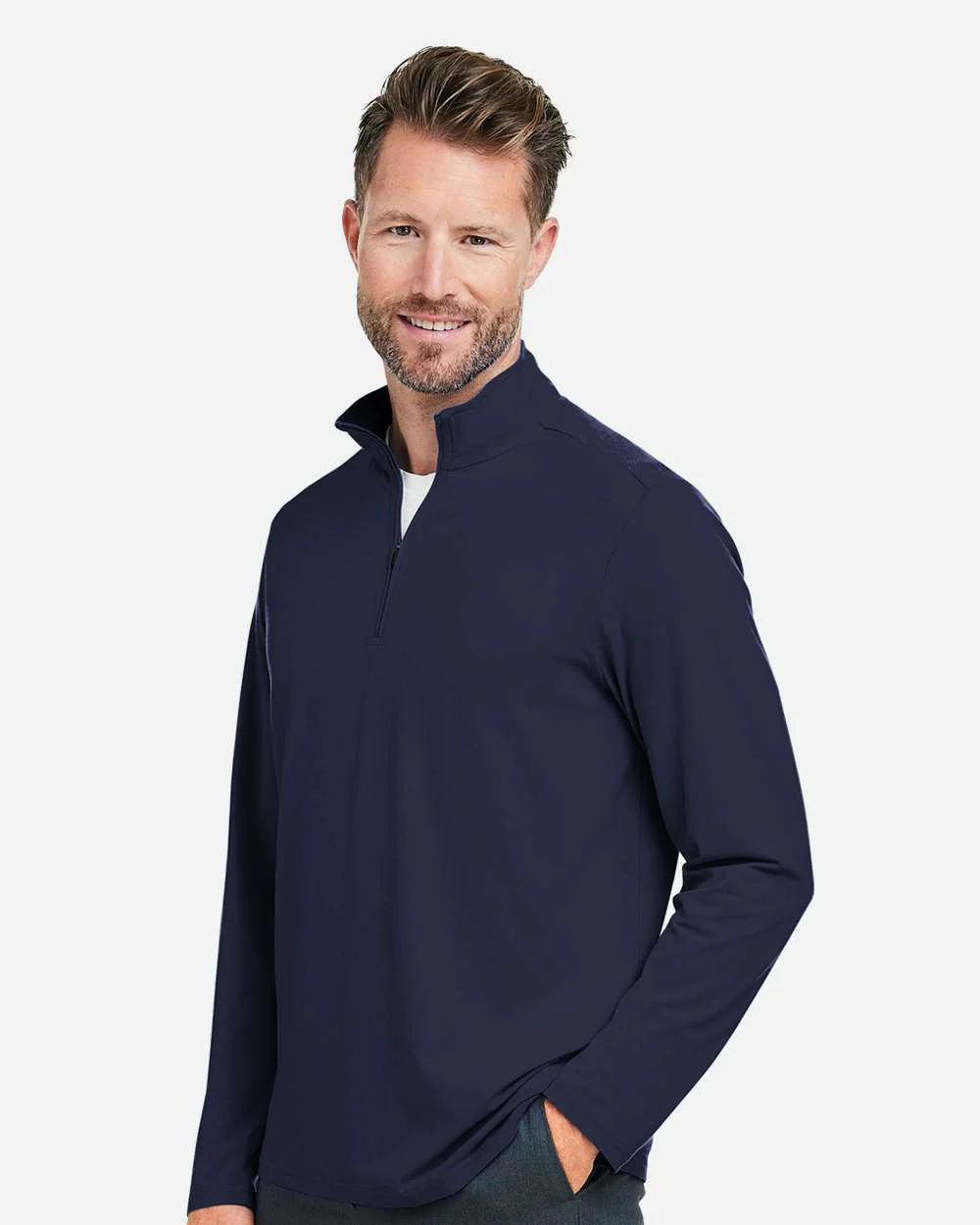 Devon & Jones-DG425-Men's Raleigh Stretch Quarter-Zip Pullover - Image 24
