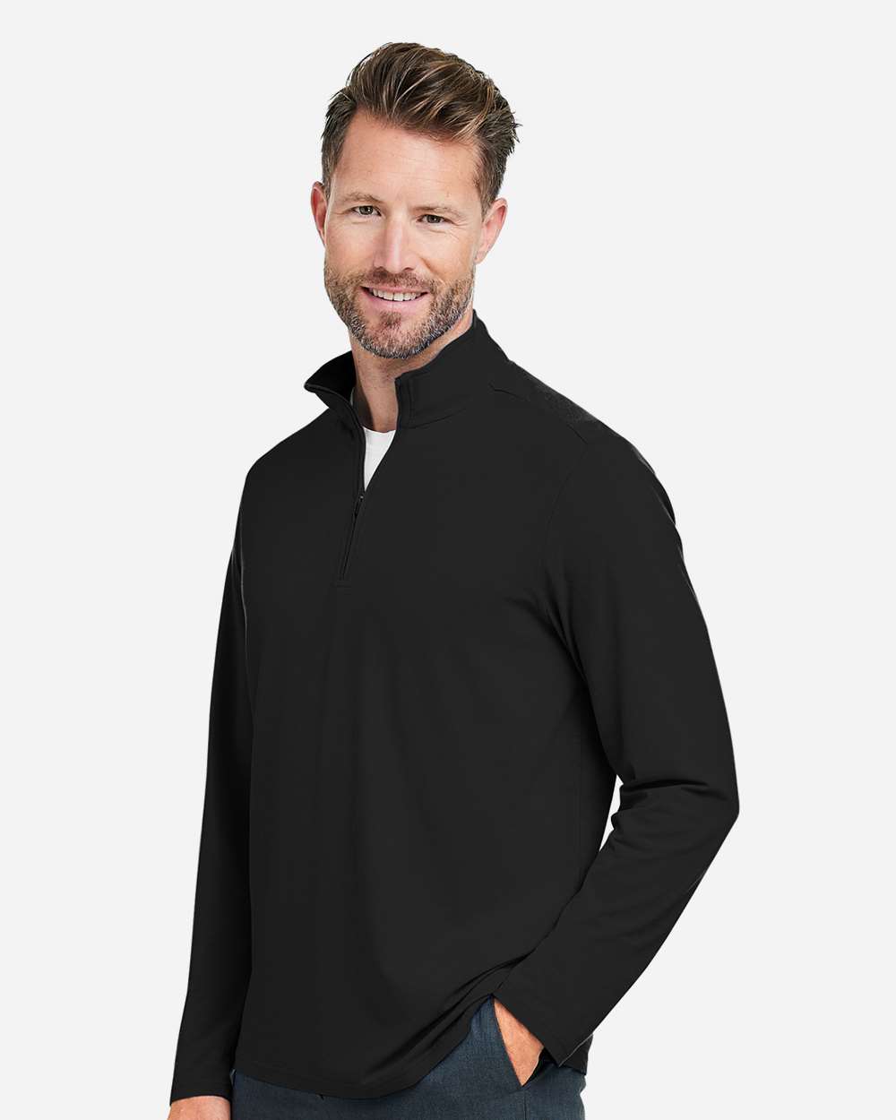 Devon & Jones-DG425-Men's Raleigh Stretch Quarter-Zip Pullover - Image 5
